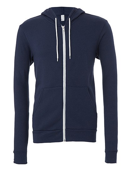 Canvas - Unisex Poly-Cotton Fleece Full-Zip Hoodie