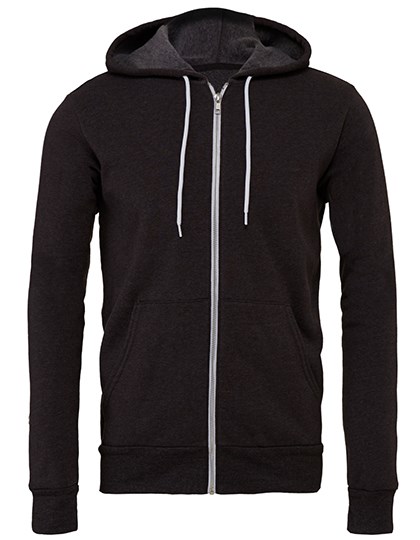 Canvas - Unisex Poly-Cotton Fleece Full-Zip Hoodie