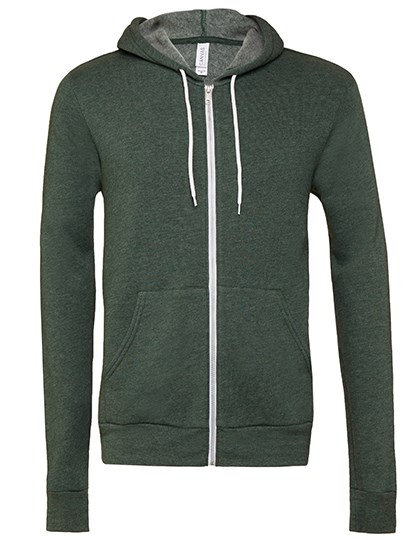 Canvas - Unisex Poly-Cotton Fleece Full-Zip Hoodie