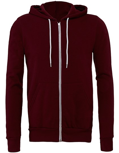 Canvas - Unisex Poly-Cotton Fleece Full-Zip Hoodie