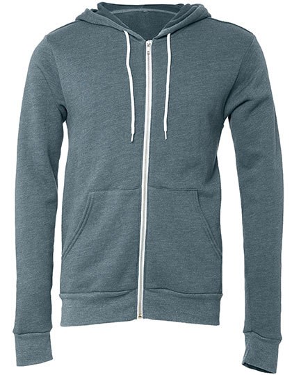 Canvas - Unisex Poly-Cotton Fleece Full-Zip Hoodie