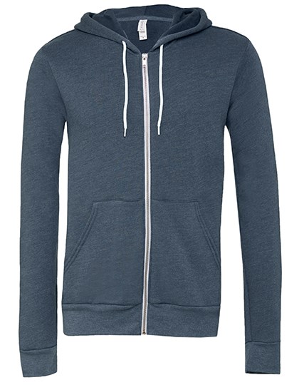 Canvas - Unisex Poly-Cotton Fleece Full-Zip Hoodie