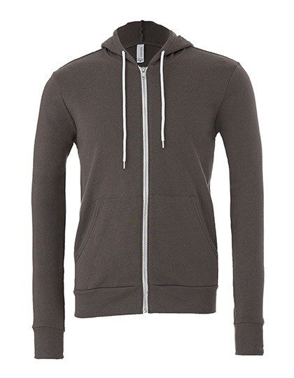 Canvas - Unisex Poly-Cotton Fleece Full-Zip Hoodie